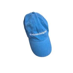 Adams Hat Low Profile‎ Unstructured Adult OS w/inscription Blue A001289